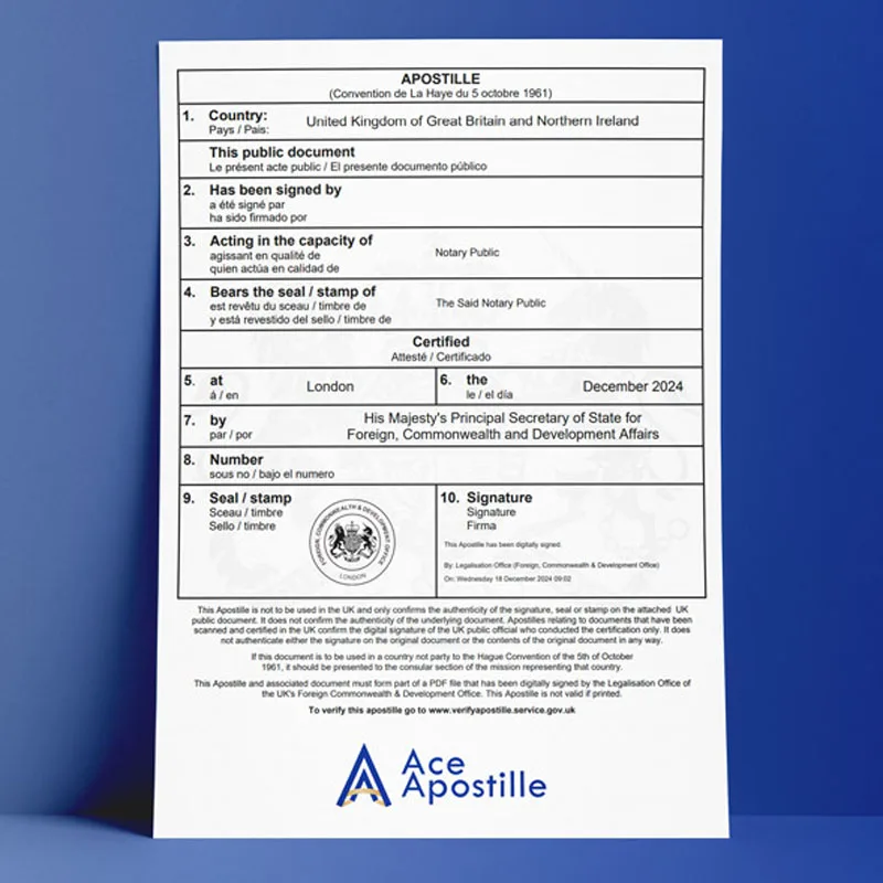 Order Hague Apostille UK - Image 2