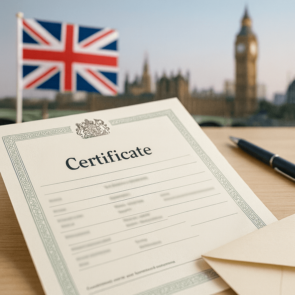 Order Birth Certificate or Marriage Certificate from the GRO