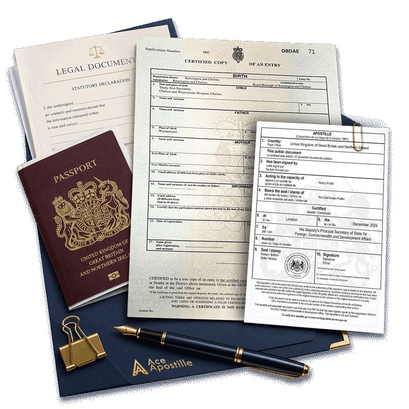 Hague Apostille for UK Birth Certificate from £79