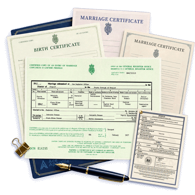 Ace Apostille for Marriage Certificate