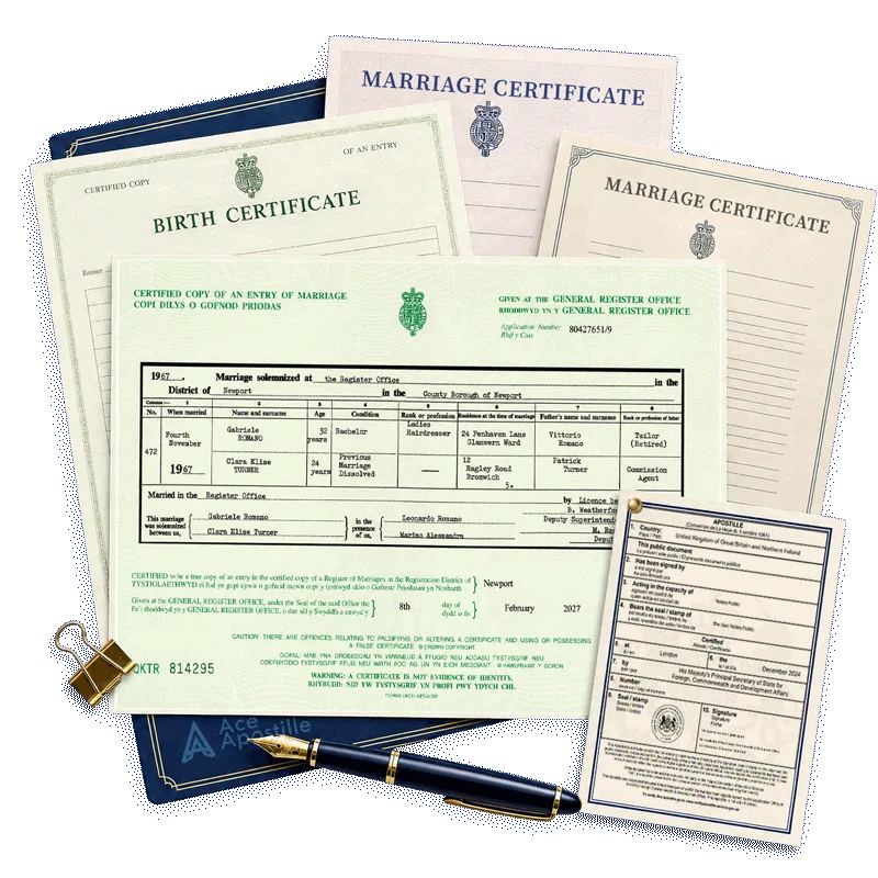 Ace Apostille for Marriage Certificate
